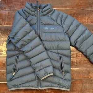 Marmot Slate Blue Quilted Down Jacket